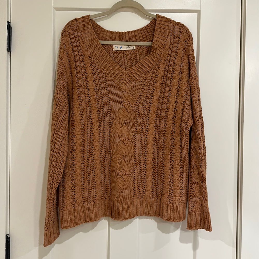 Cable knit sweater